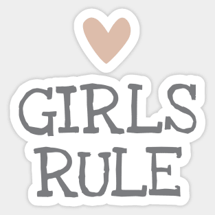 Girls rule Sticker